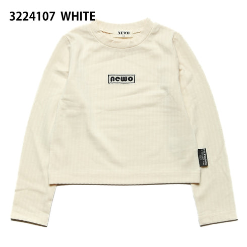 【S/M】★NEWO/ネオ★刺繍コンパクトTシャツ(3224107w)